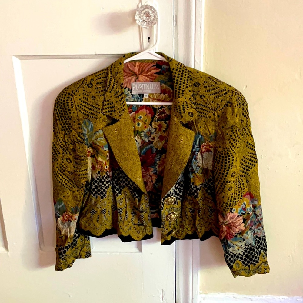 Vintage Silk 90’s Career Woman Jacket